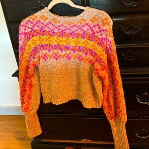 Soft knit sweater from pink Lilly does crop a little size small worn twice